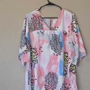 Colorful Animal Print Blouse